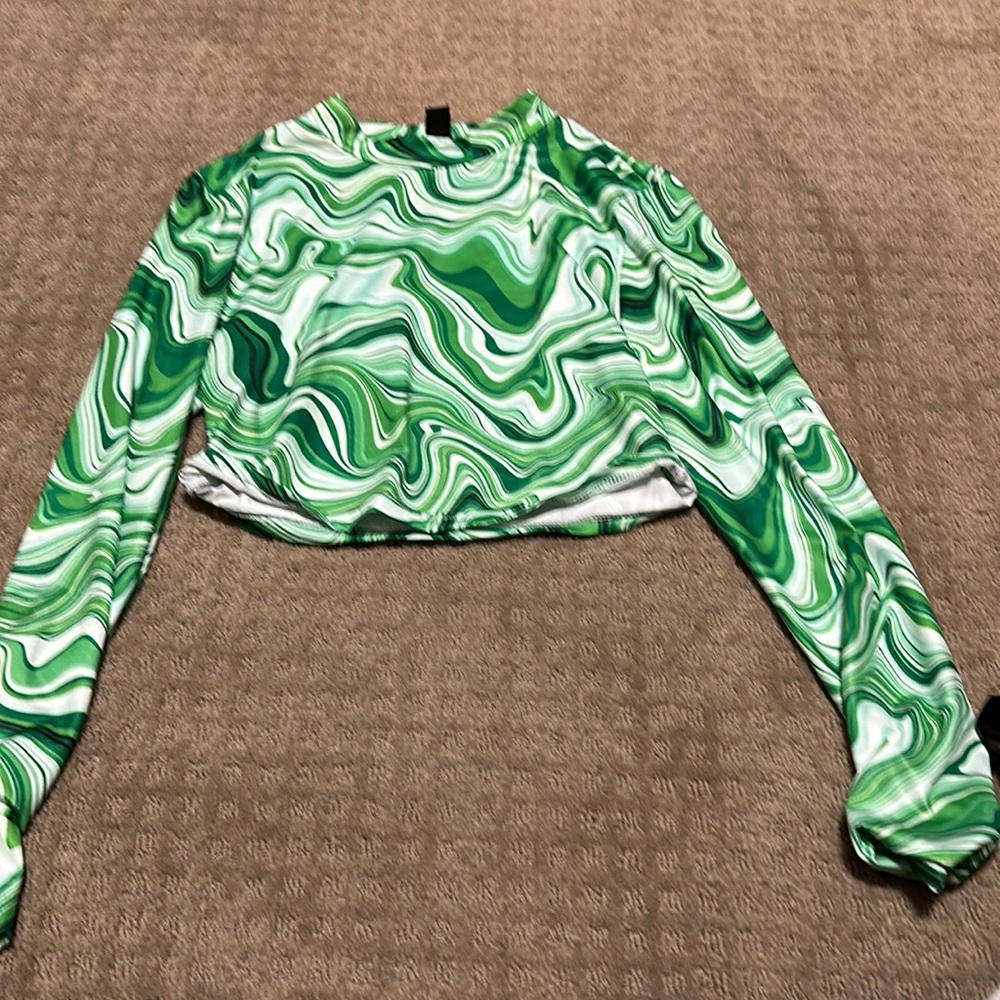 shein long sleeve crop top